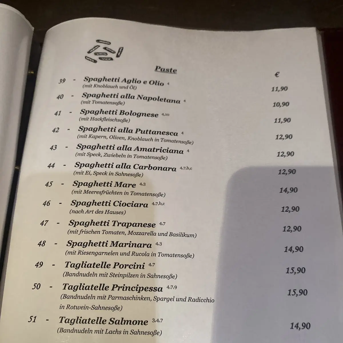 Speisekarte photo 1