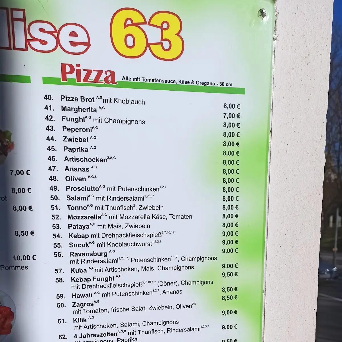 Speisekarte photo 1