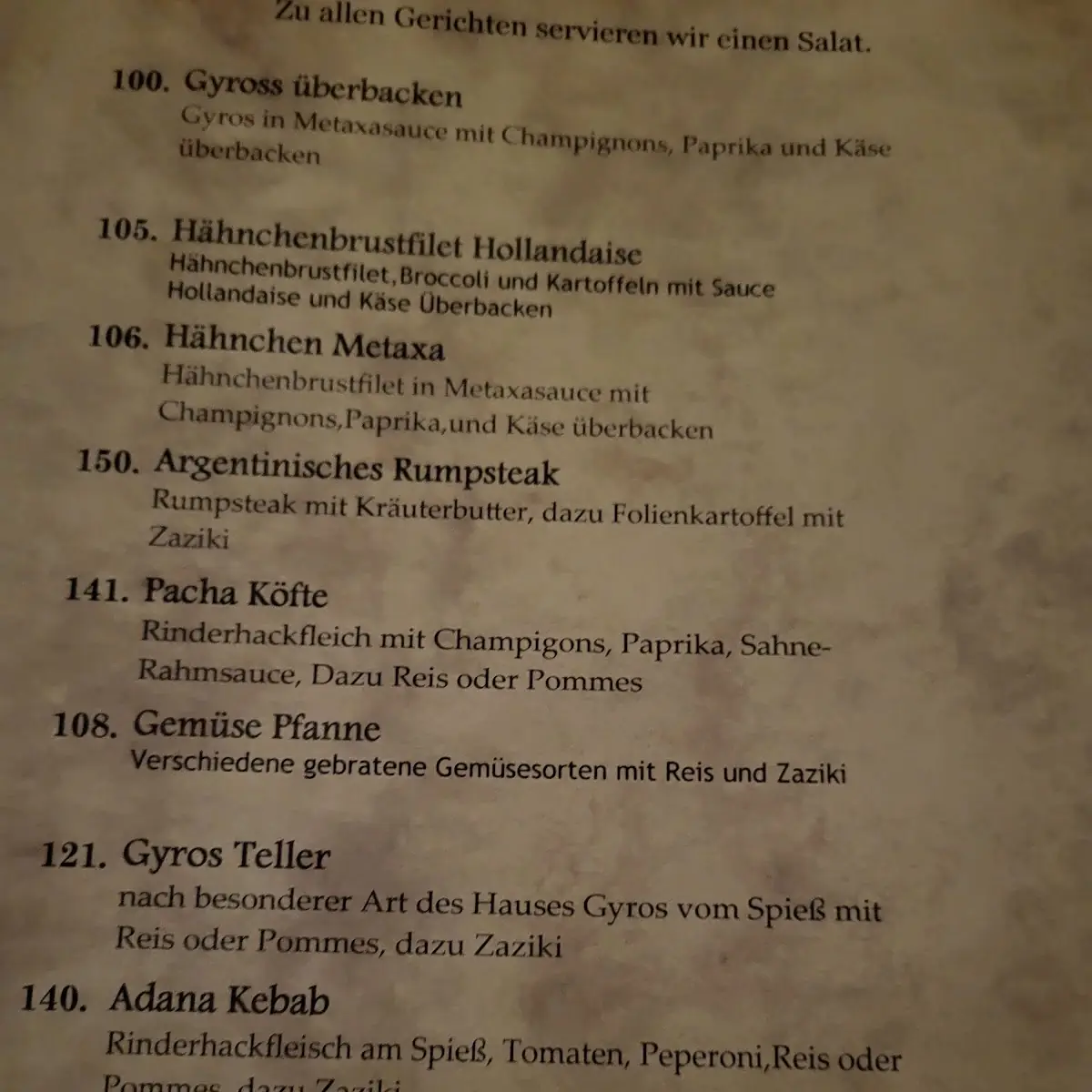 Speisekarte photo 1