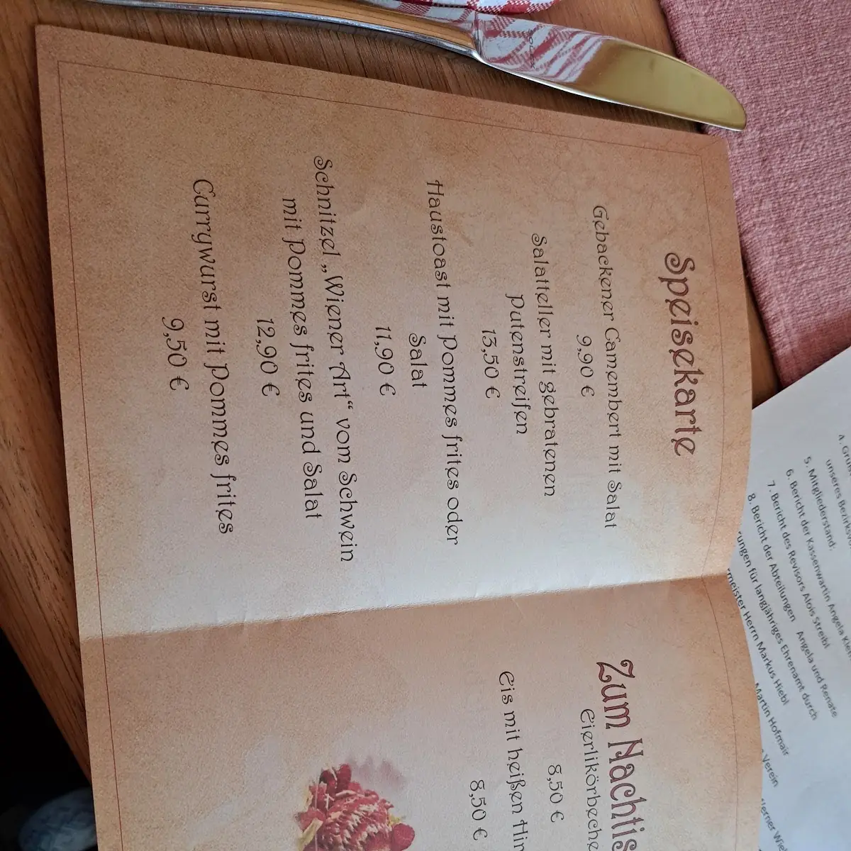 Speisekarte photo 2