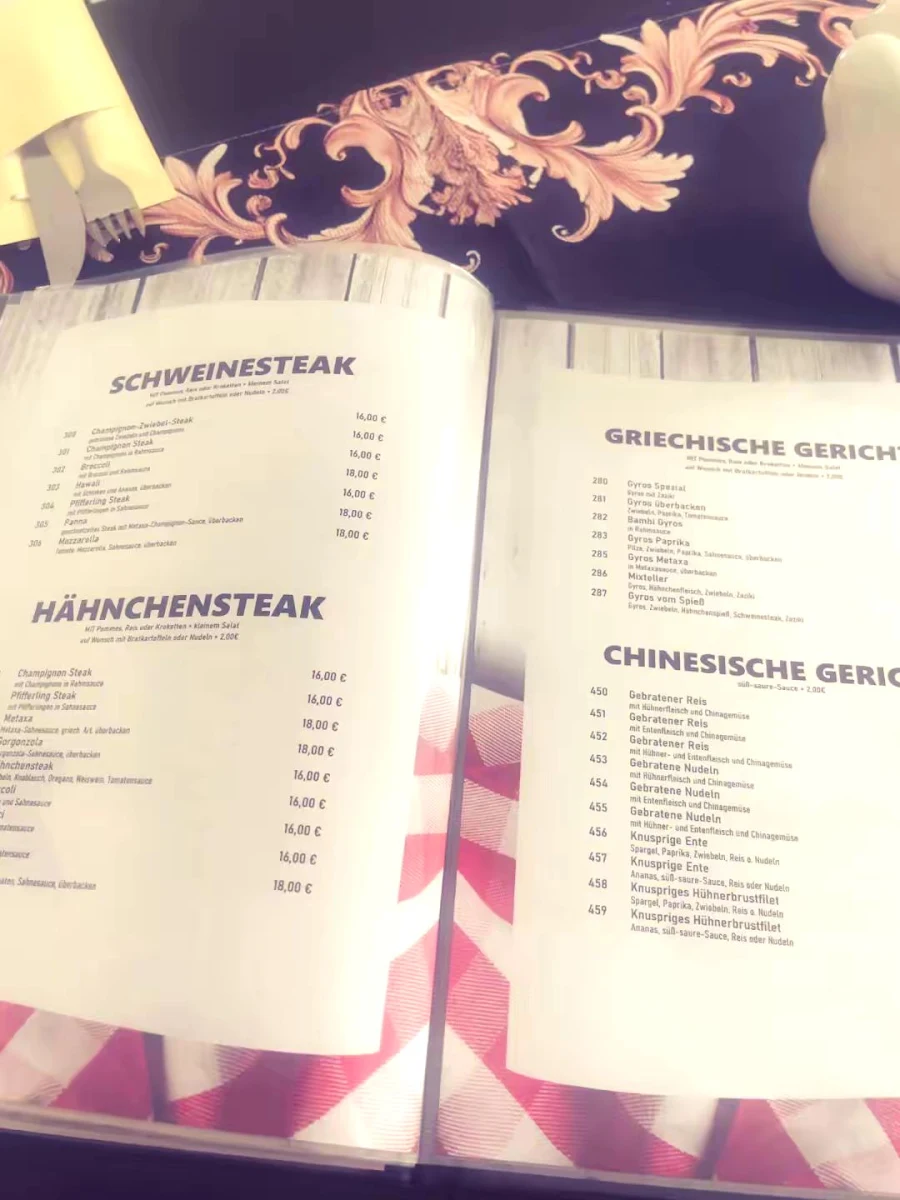 Speisekarte, Bambi Pizza Service -Bimal Kumar