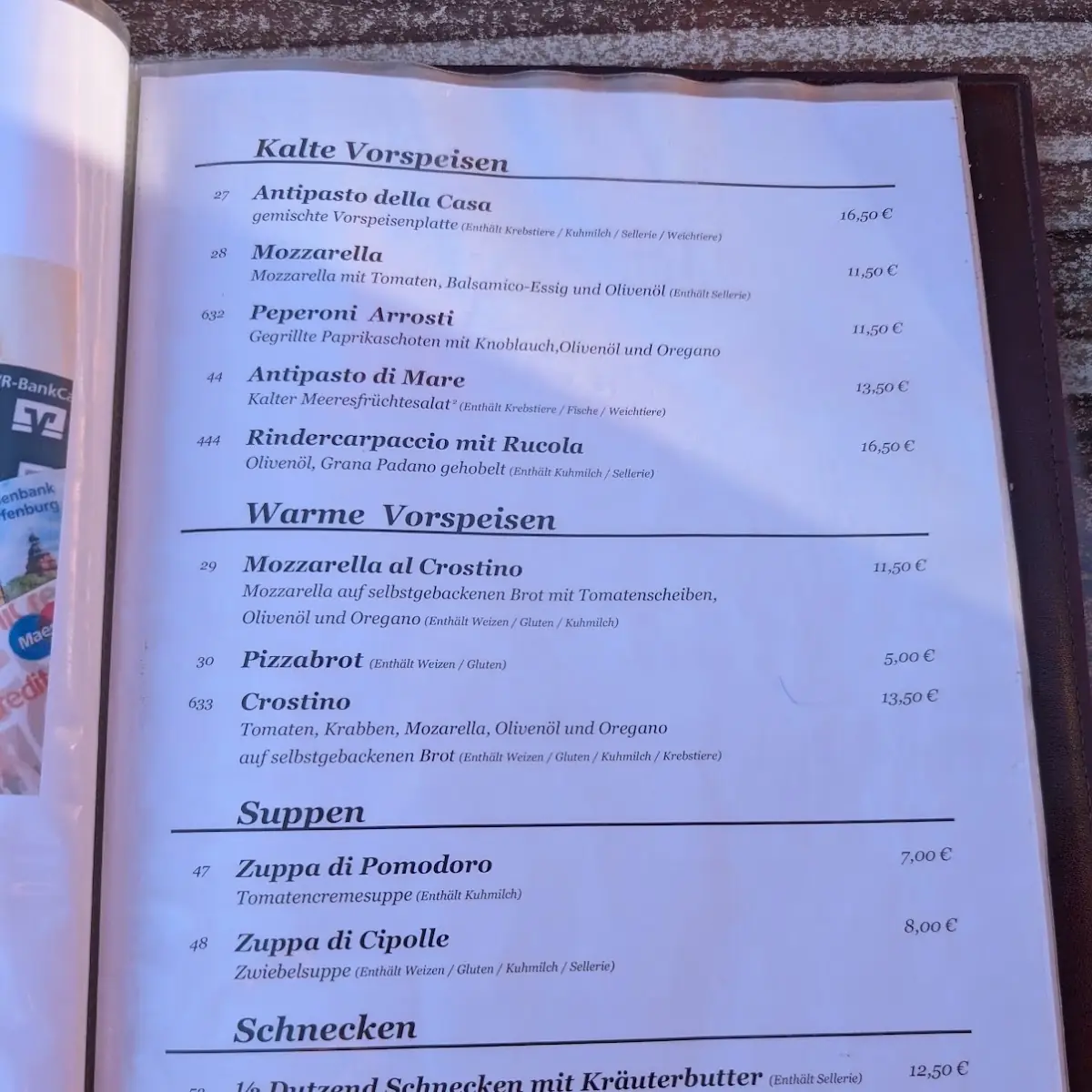 Speisekarte photo 1