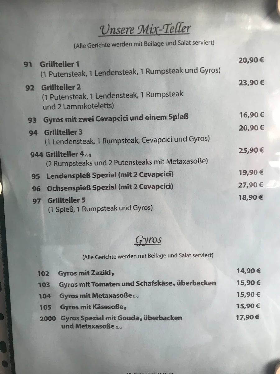 Speisekarte photo 3