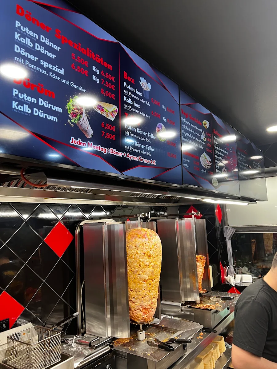 Speisekarte, PALAST GEMÜSE KEBAB - Döner