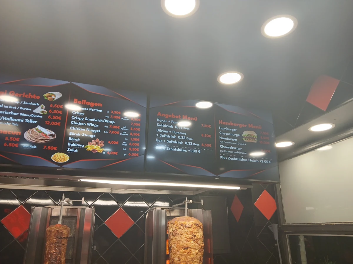 Speisekarte, PALAST GEMÜSE KEBAB - Döner