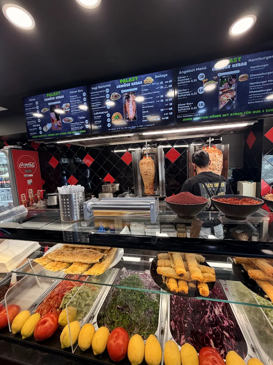 Speisekarte, PALAST GEMÜSE KEBAB - Döner