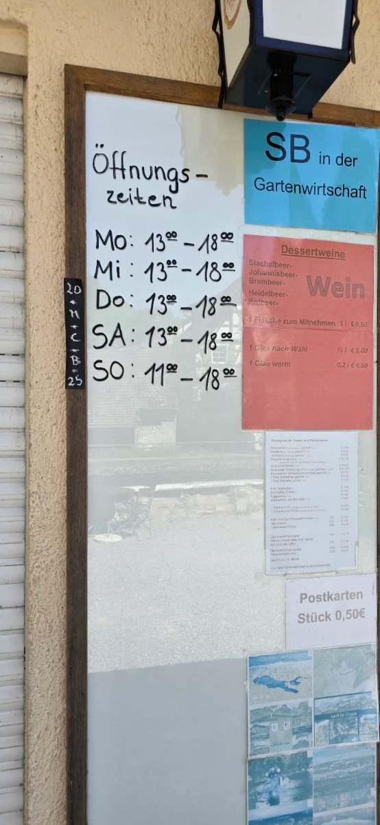 Speisekarte, Restaurant Jägermühle