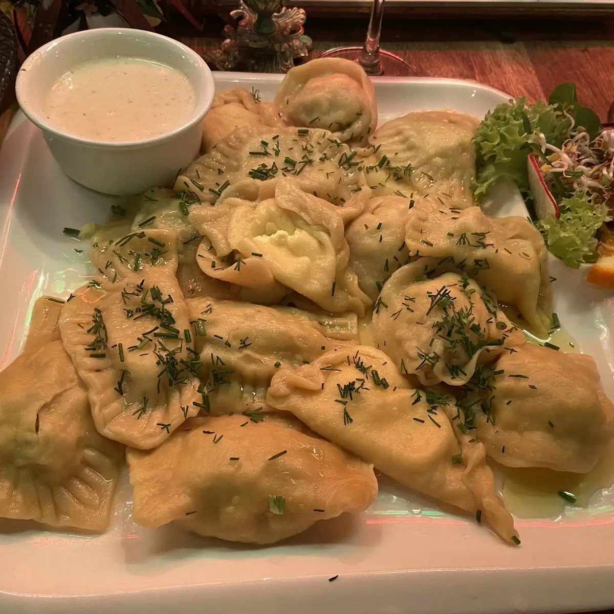 Essen und Trinken, Restaurant Teigtasche
