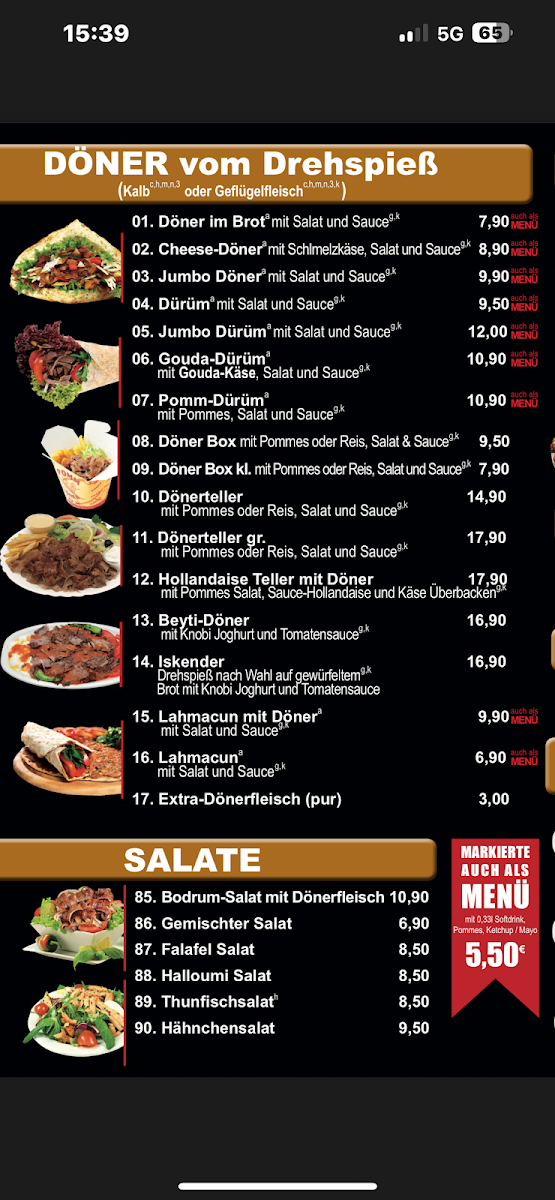 Speisekarte photo 2