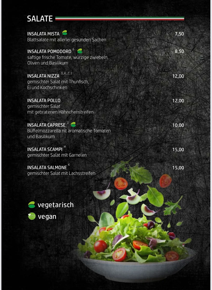 Speisekarte, Ristorante LONEA Brinkum