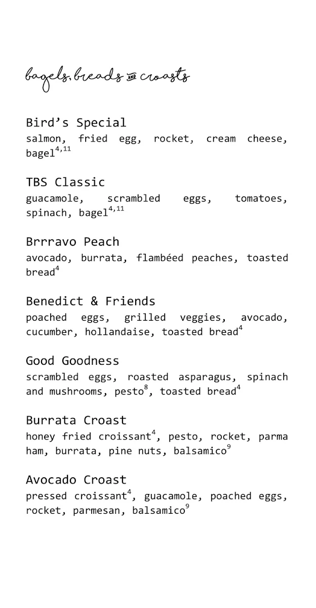 Speisekarte, The Breakfast Story