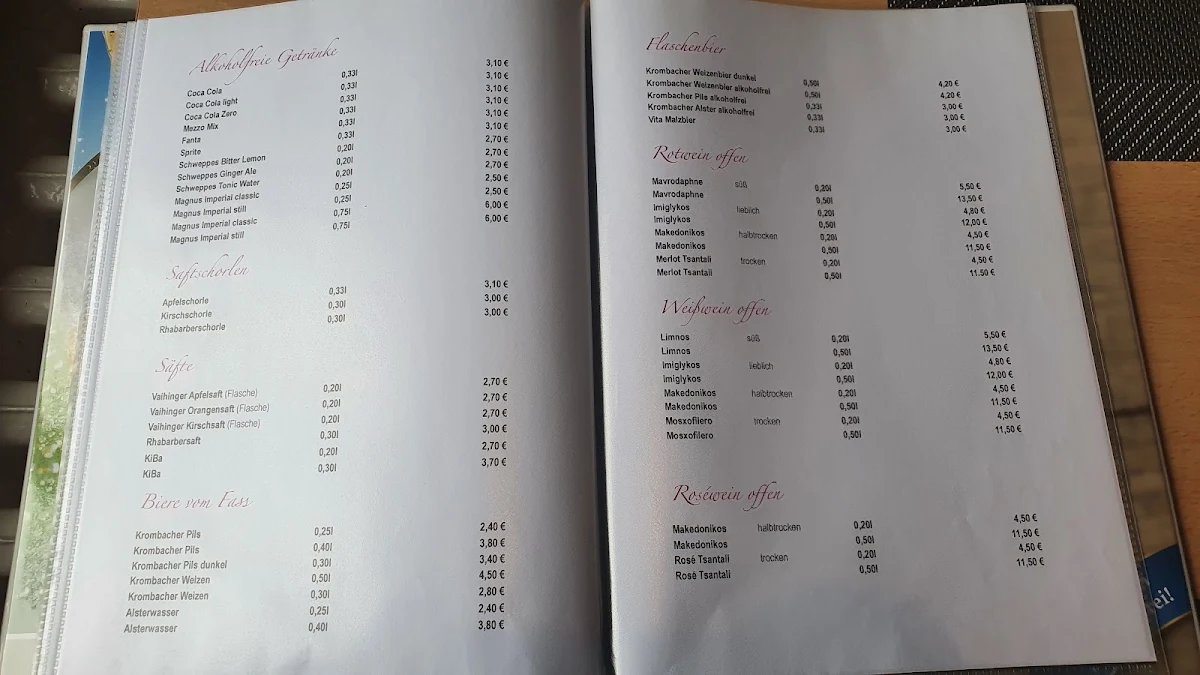 Speisekarte photo 2
