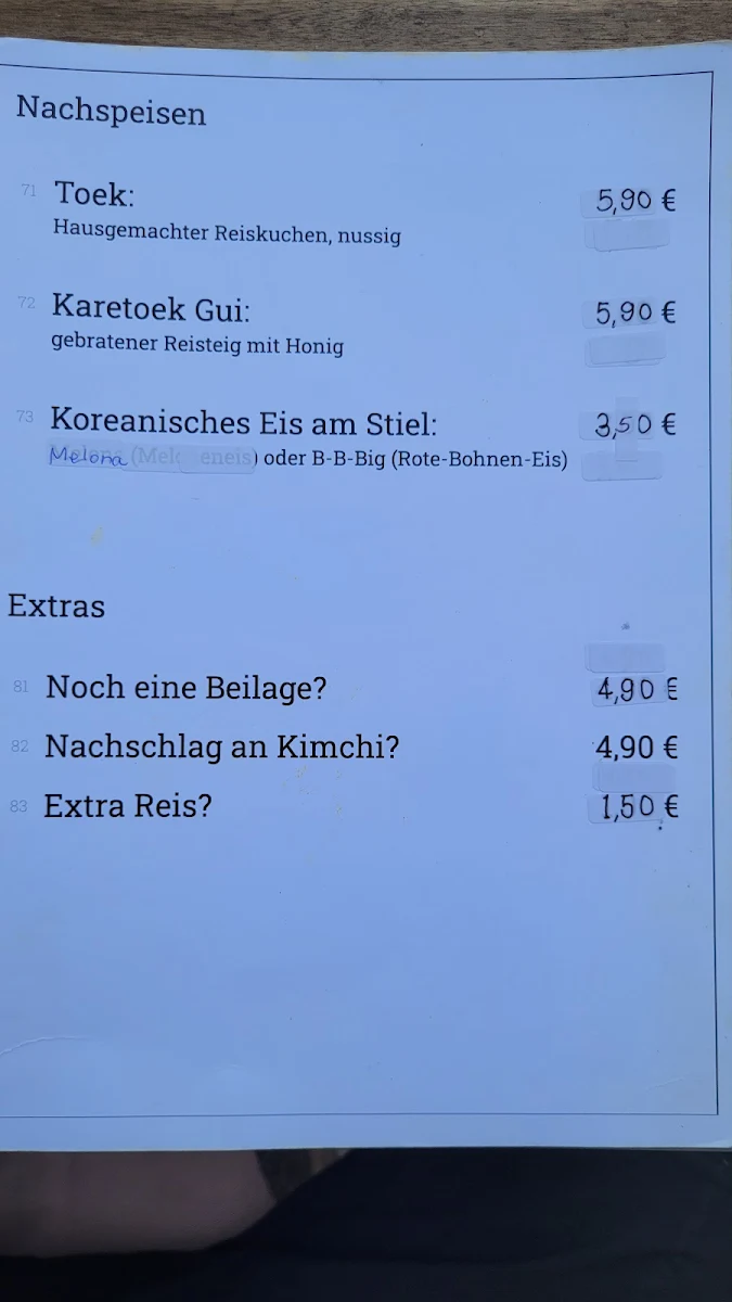 Speisekarte photo 7
