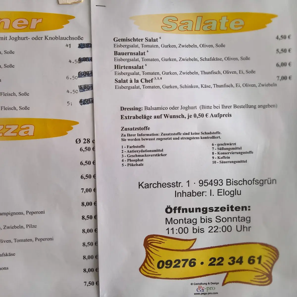 Speisekarte photo 1