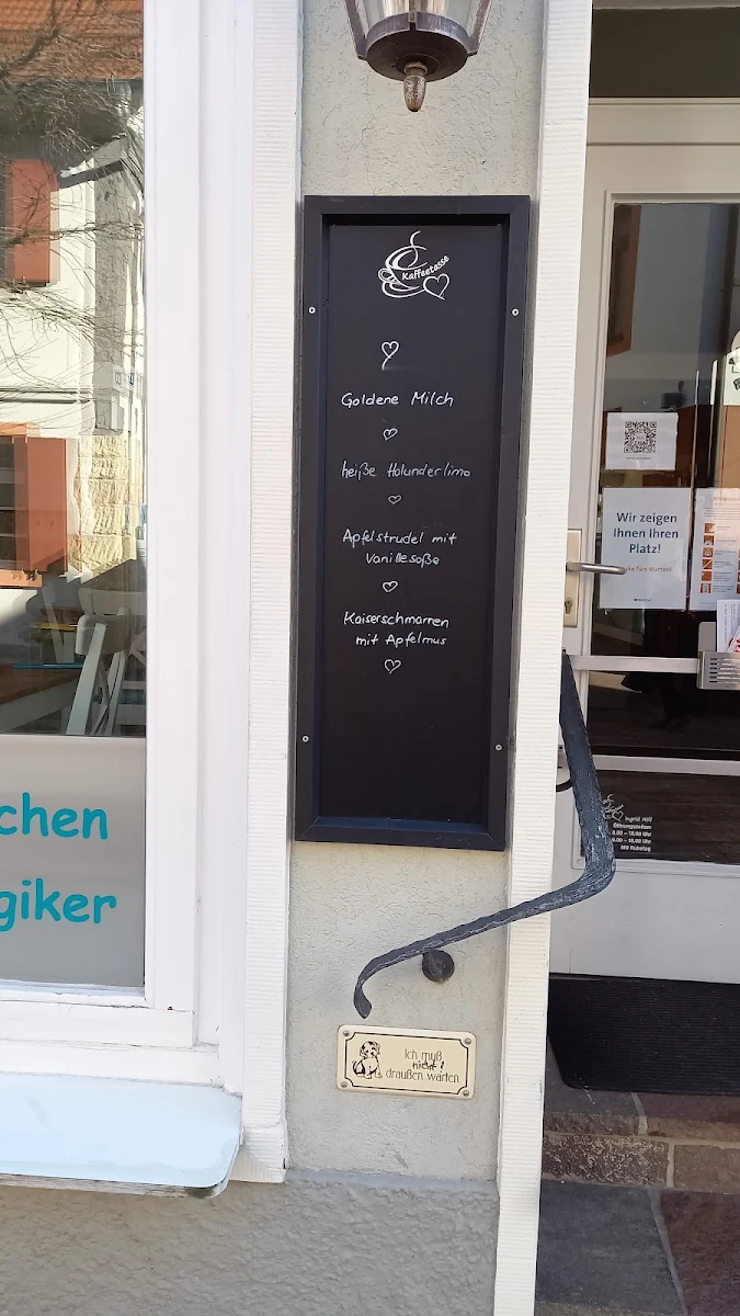Speisekarte, Kaffeetasse