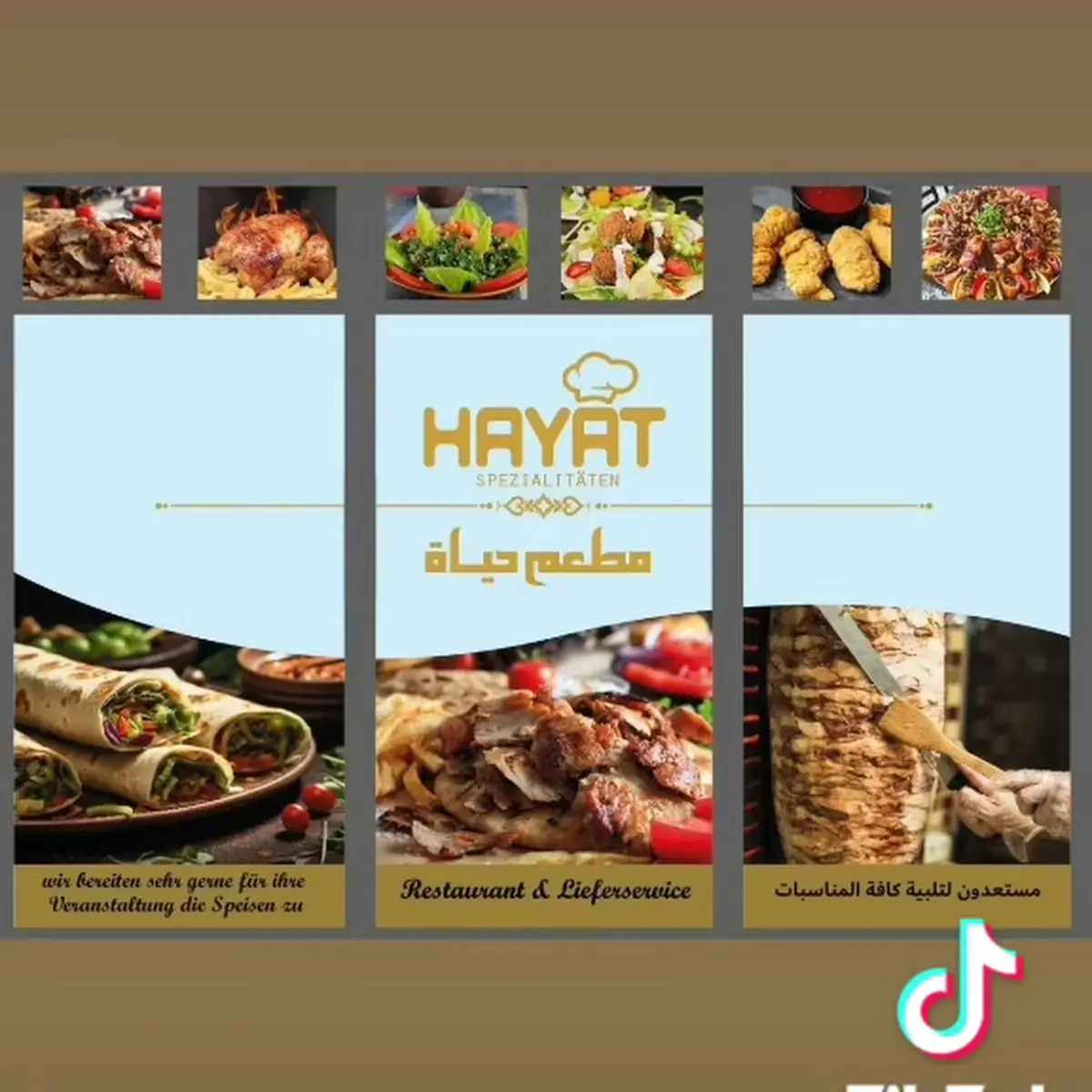 Speisekarte, Hayat Spezialitäten
