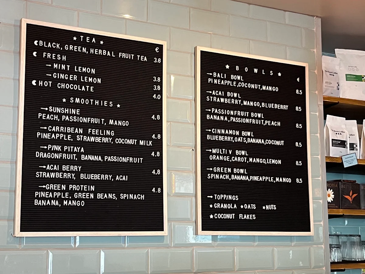 Speisekarte, Wall Coffee