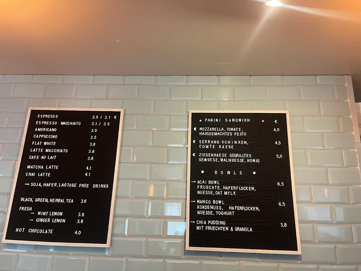 Speisekarte, Wall Coffee