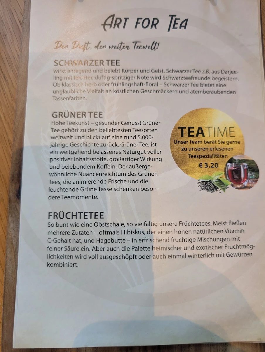 Speisekarte, Landbäckerei Bauer