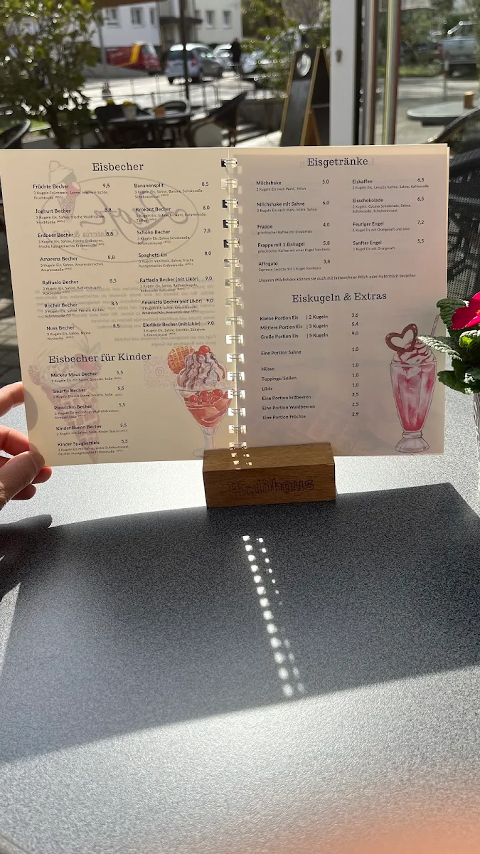 Speisekarte, Eiscafé Laofe