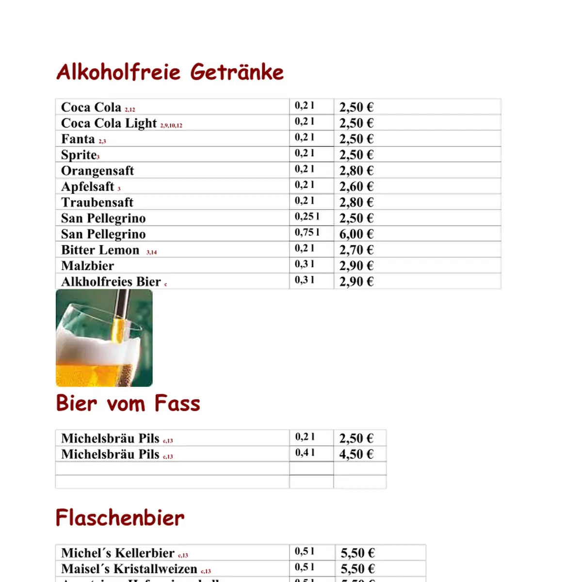 Speisekarte photo 1