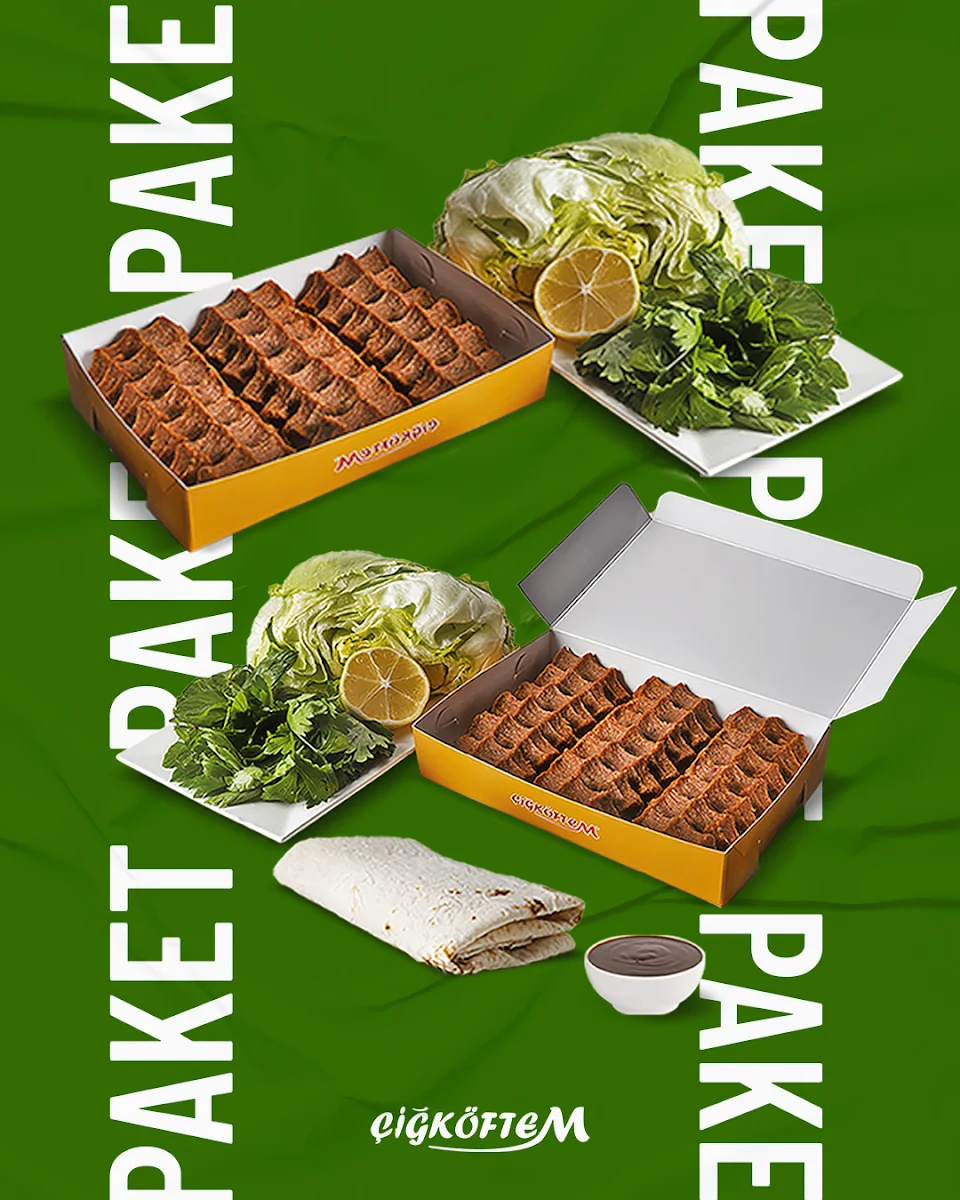 Speisekarte, Cigköftem Dreiländergalerie