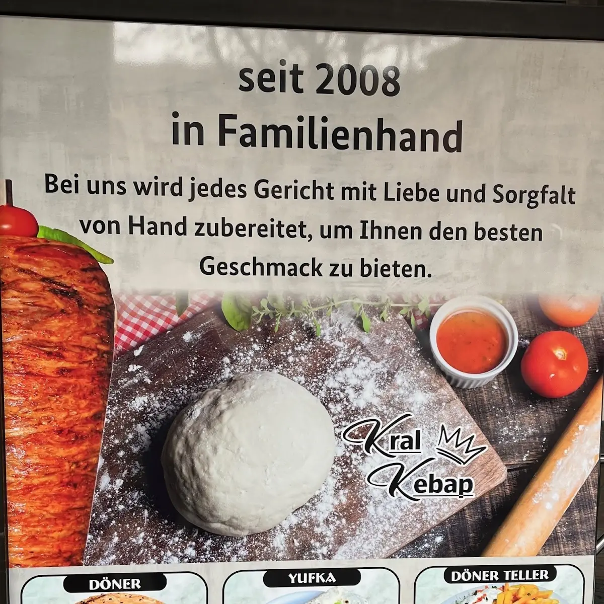 Speisekarte, Kral Döner & Pizza Haus