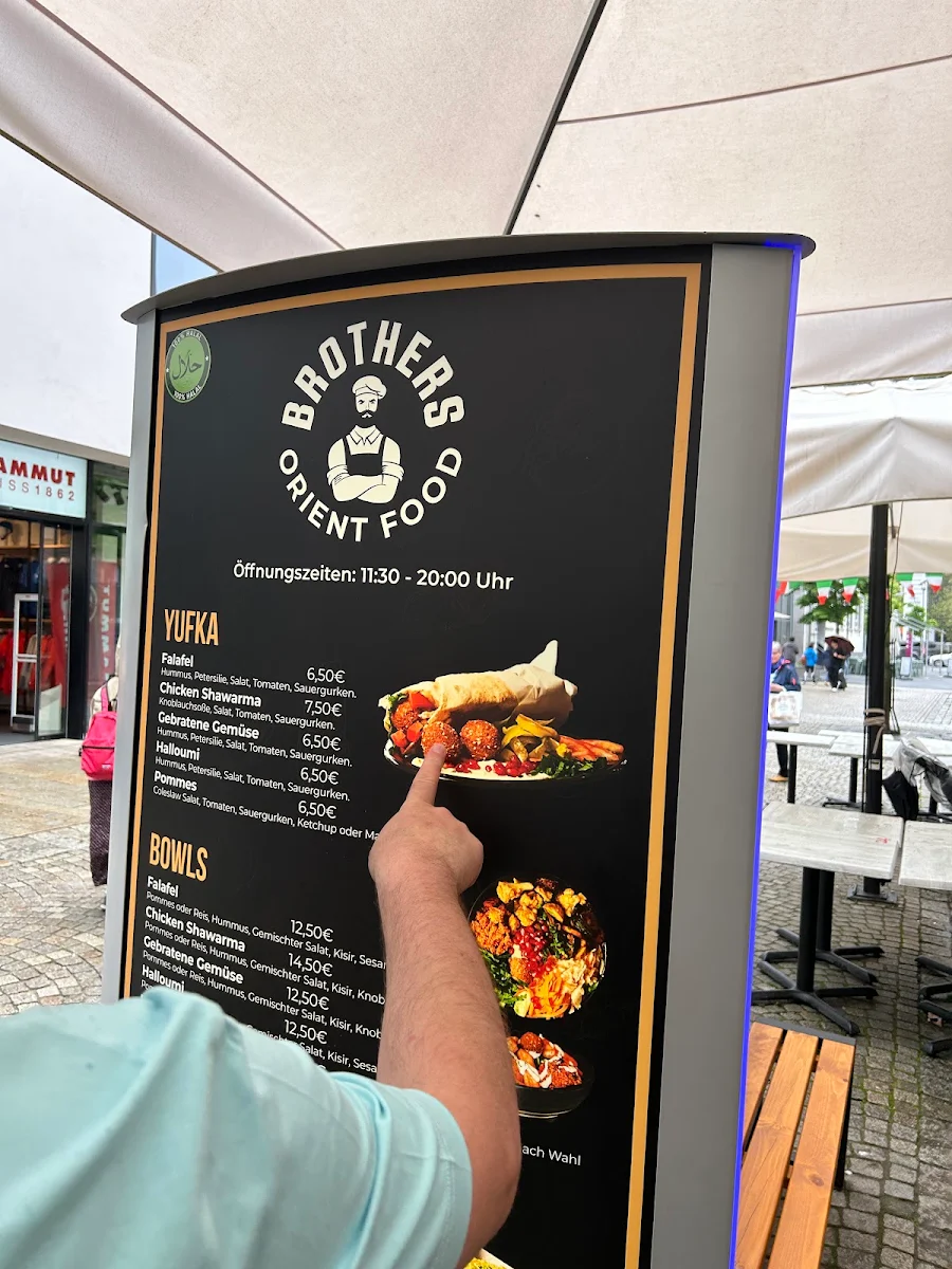 Speisekarte, Rolling Kebap