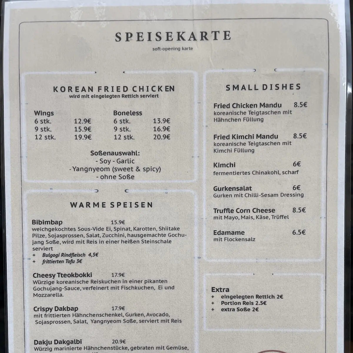 Speisekarte photo 1