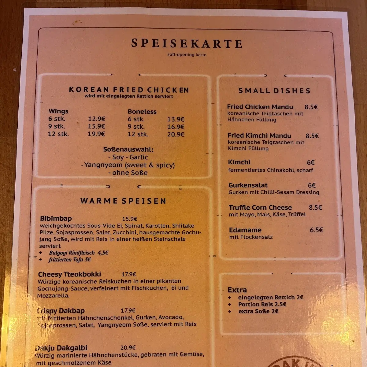 Speisekarte photo 4