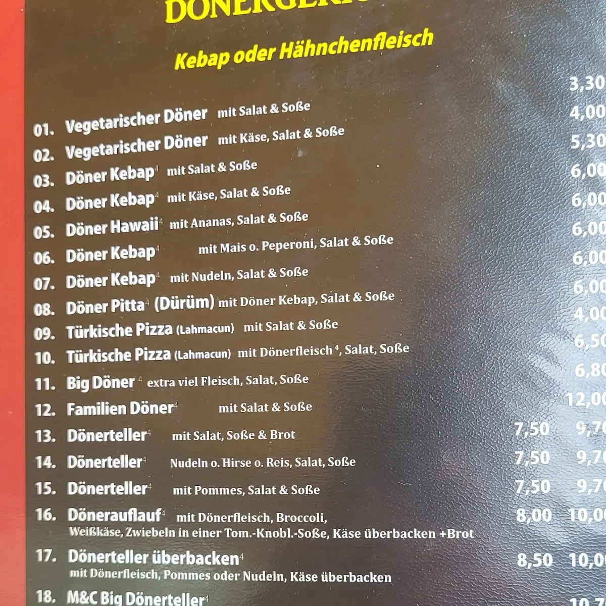 Speisekarte photo 4