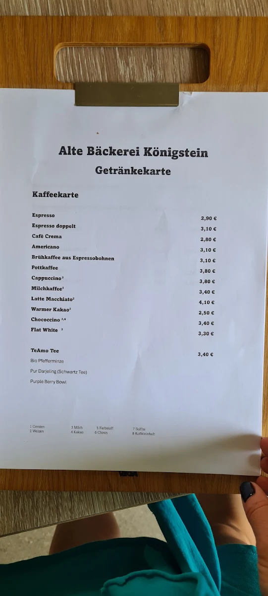 Speisekarte photo 2