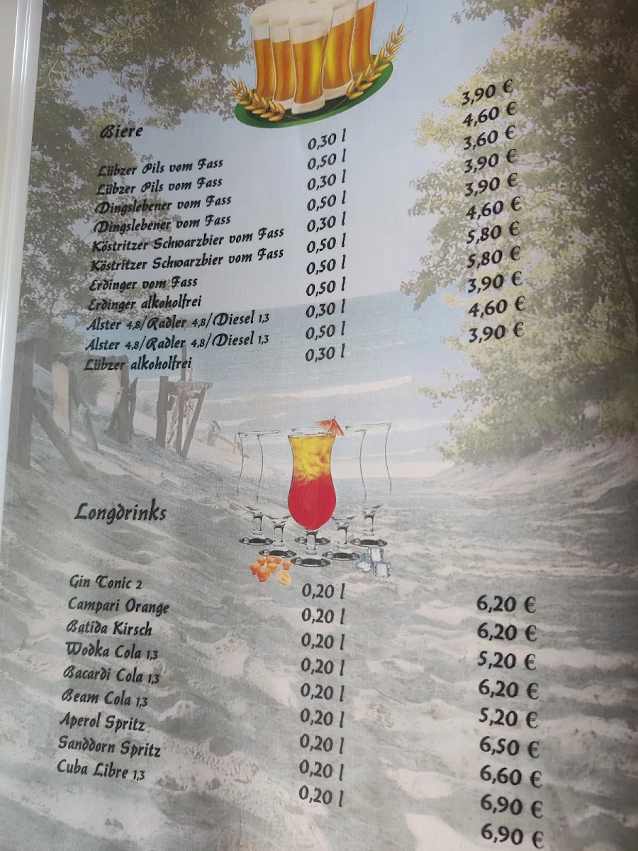 Speisekarte, Schwalbennest Restaurant