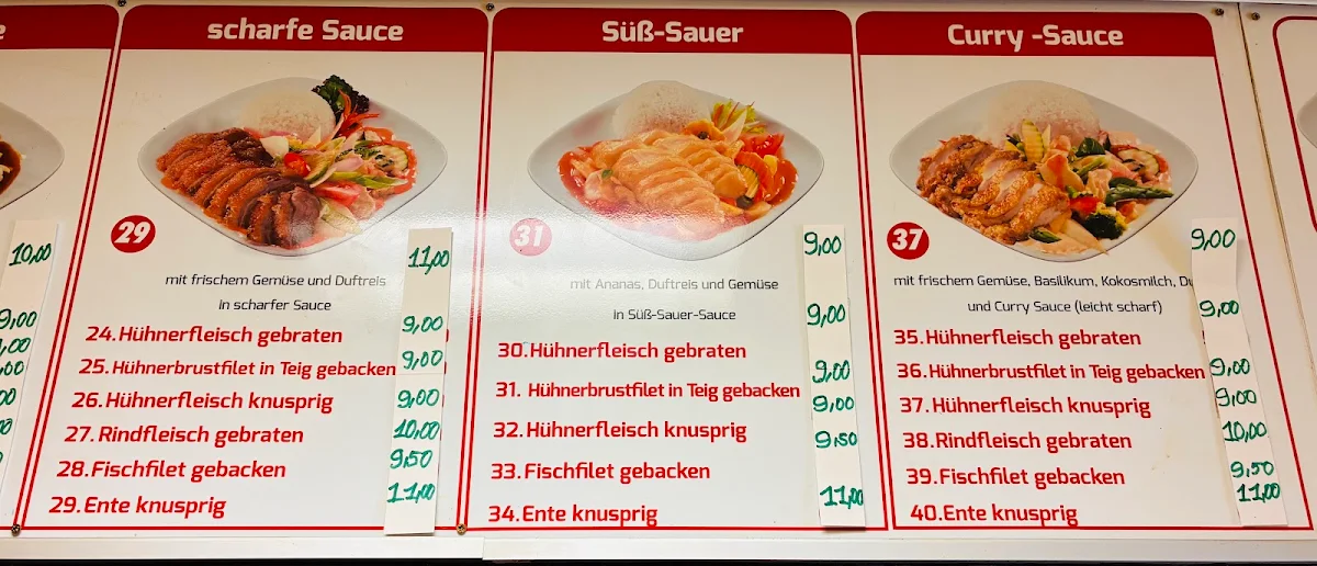 Speisekarte, Sakura Imbiss