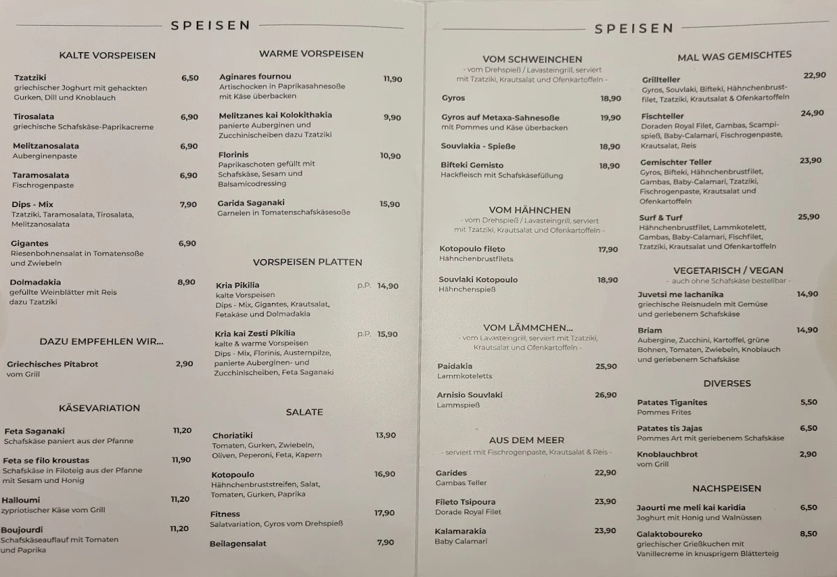 Speisekarte photo 1