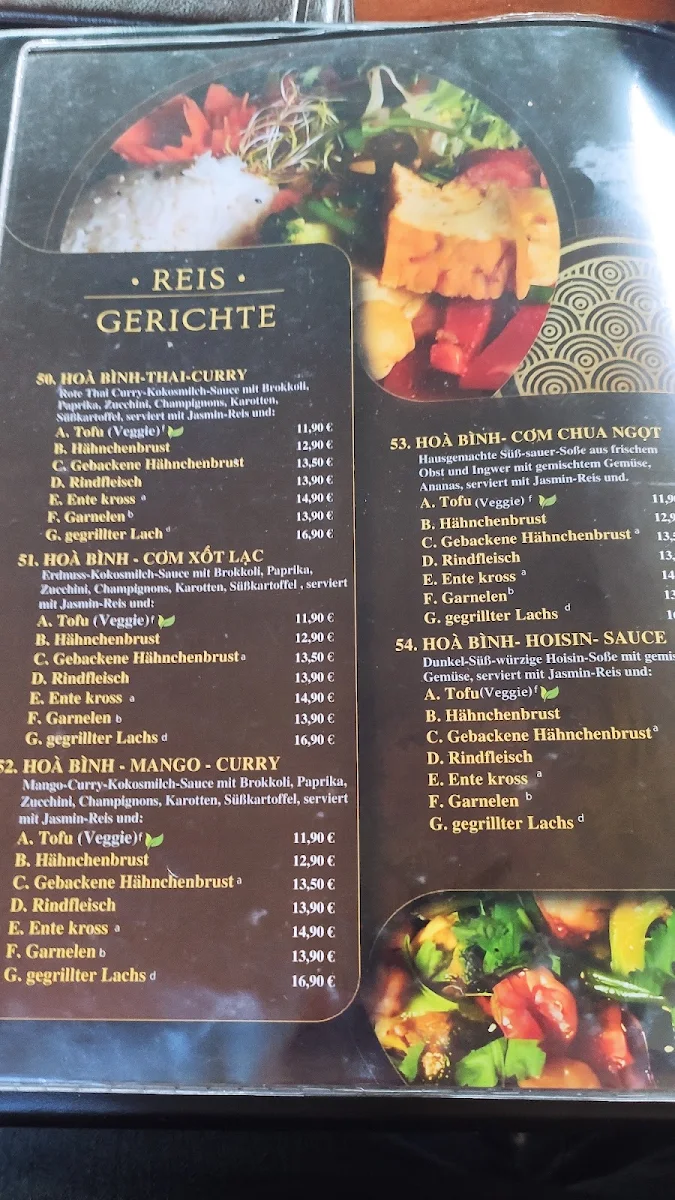 Speisekarte, AsiArt Restaurant Köthen