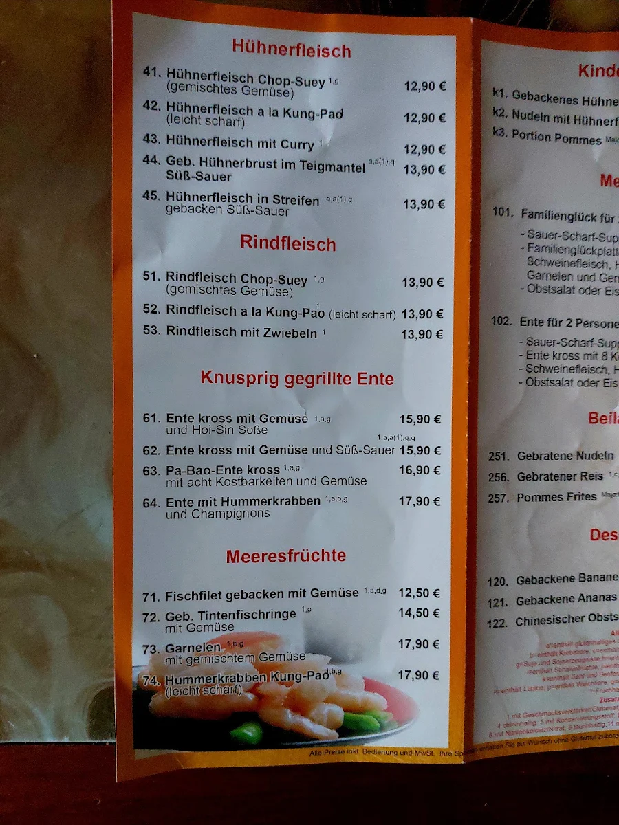 Speisekarte photo 2