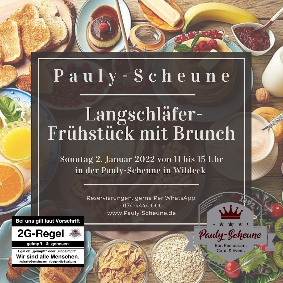 Speisekarte, Restaurant Pauly-Scheune - Jens Lindner