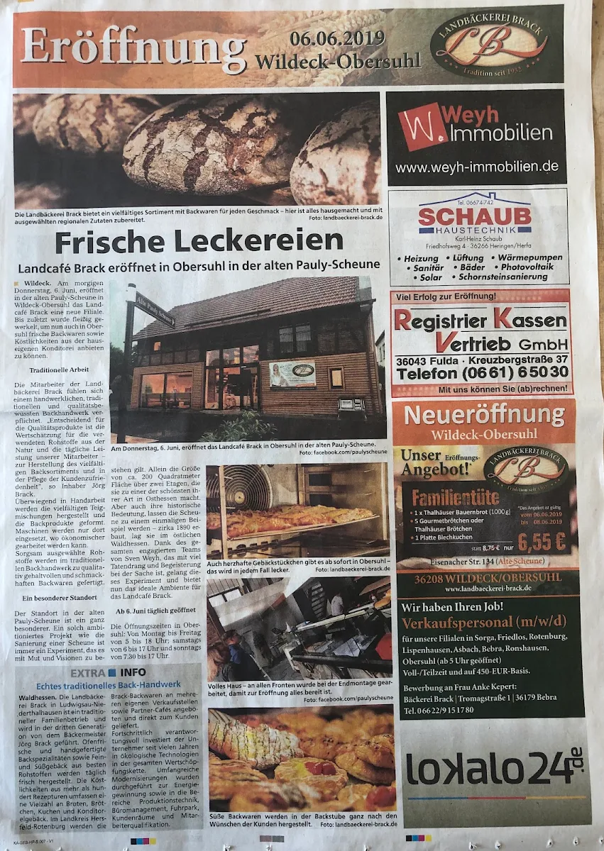 Speisekarte, Restaurant Pauly-Scheune - Jens Lindner