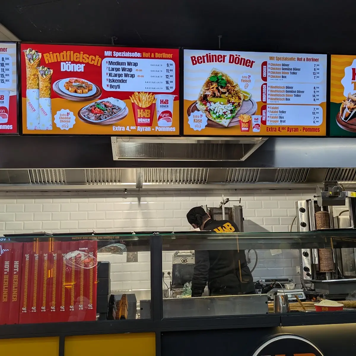 Speisekarte, HB Döner Heilbronn