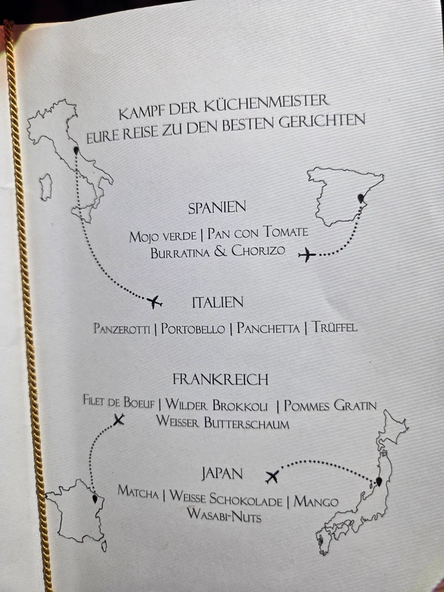 Speisekarte, Le Petit Chef - Hamburg