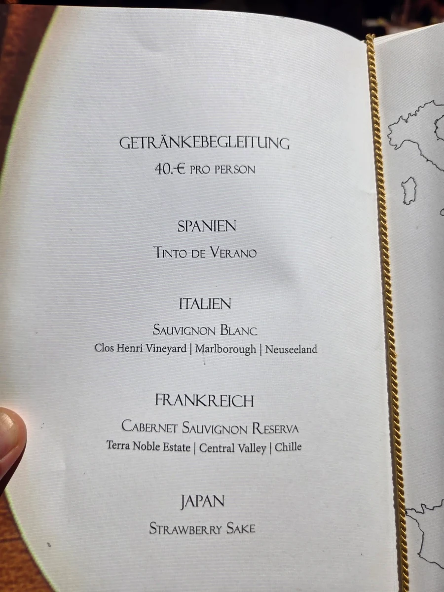 Speisekarte, Le Petit Chef - Hamburg