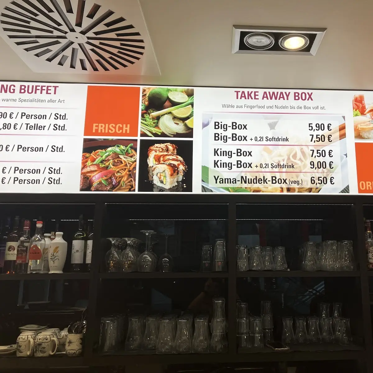 Speisekarte, Sushi & Nem