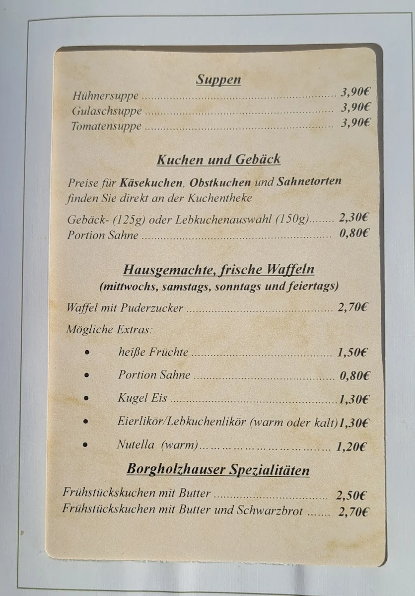 Speisekarte photo 2