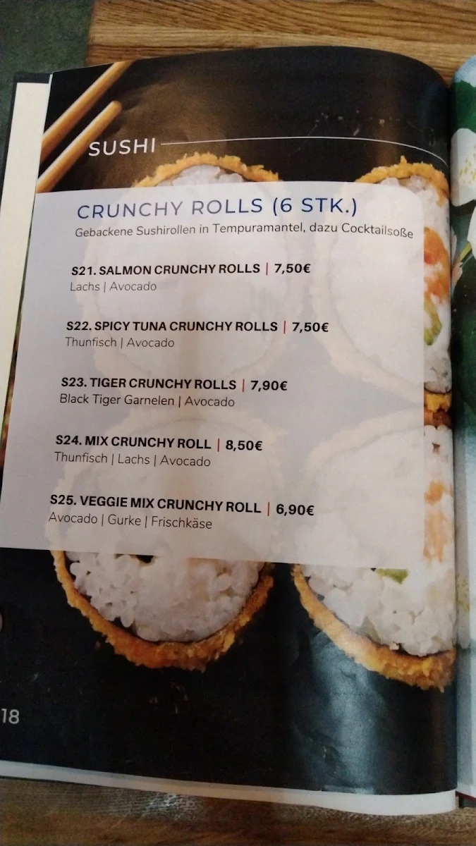 Speisekarte, HO Asia Cuisine
