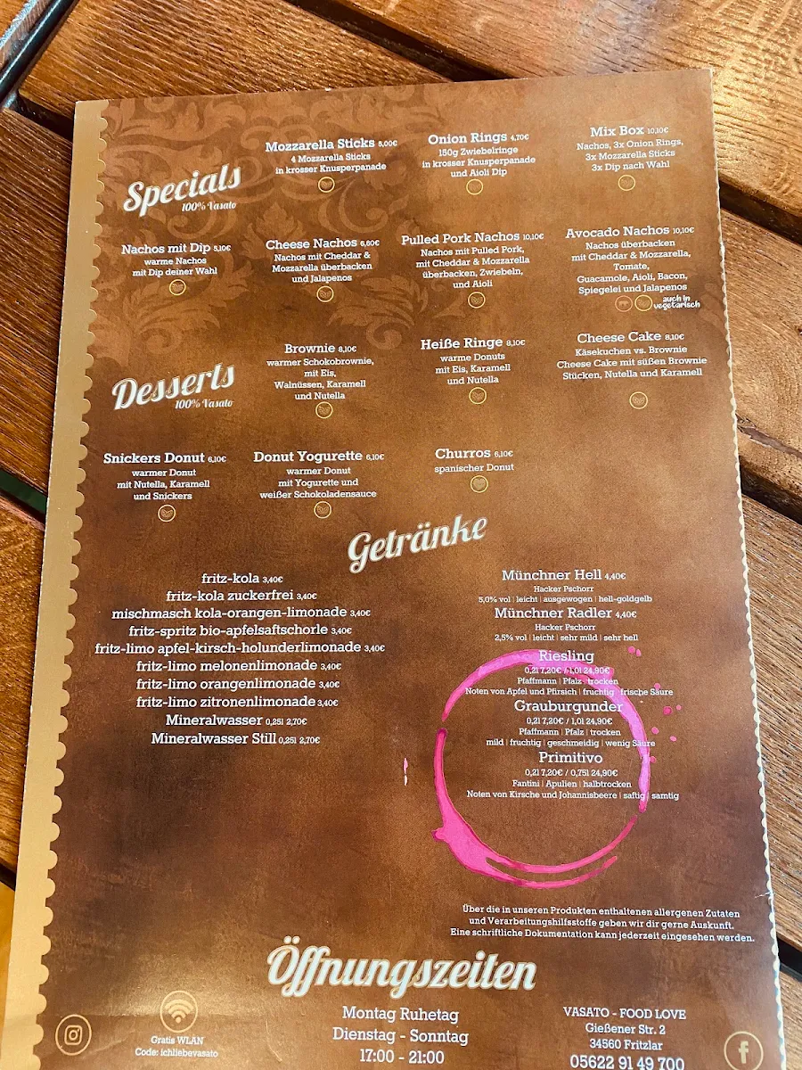 Speisekarte photo 2