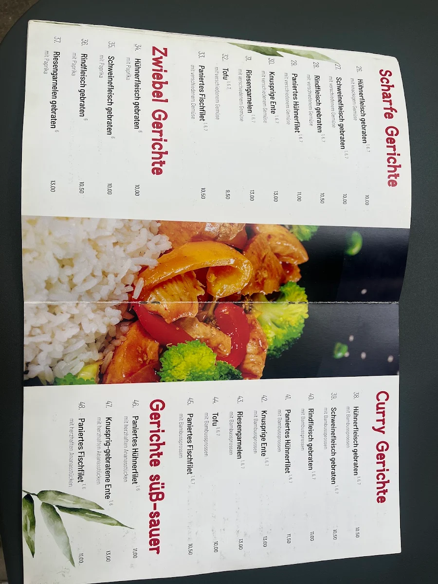 Speisekarte, AnAn Restaurant
