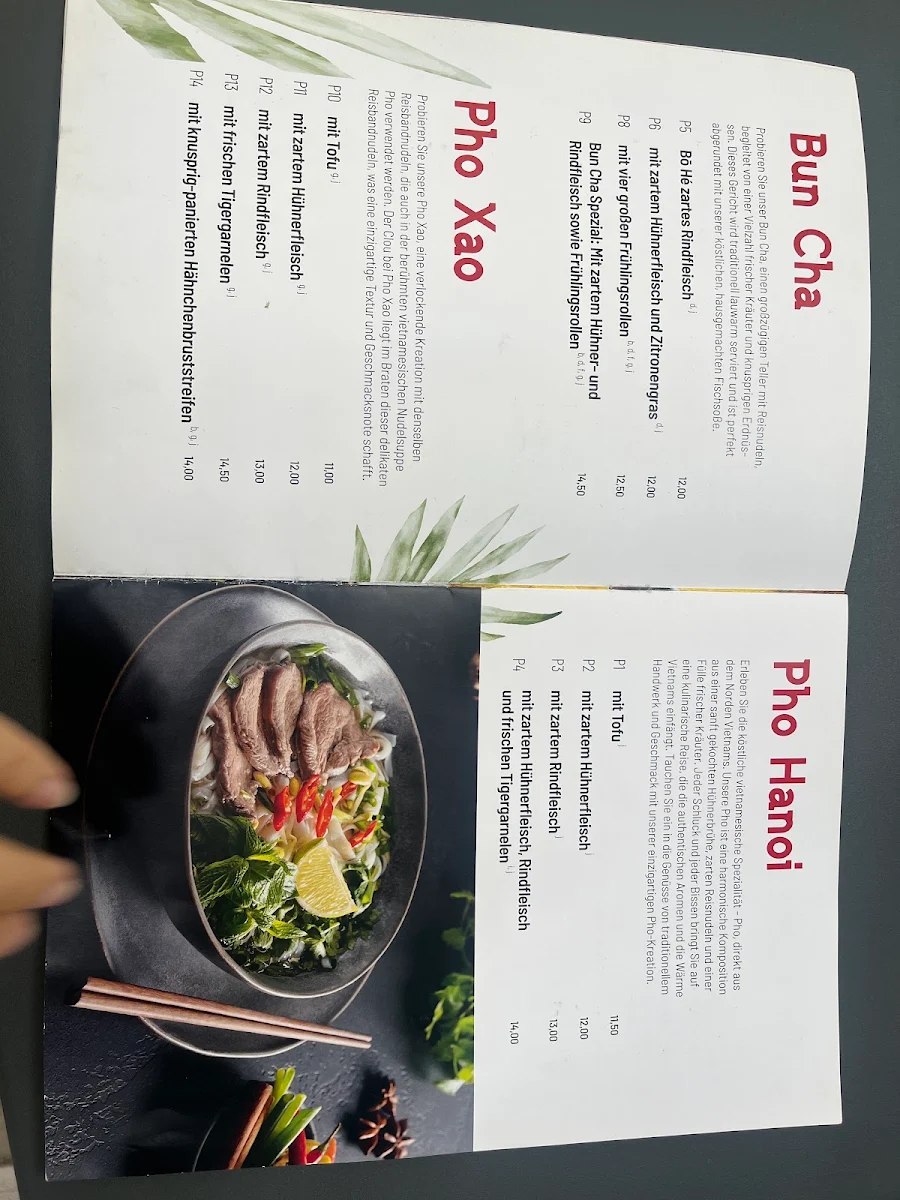 Speisekarte, AnAn Restaurant