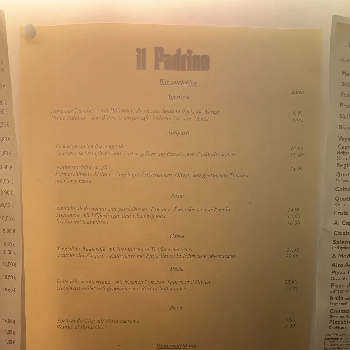 Speisekarte photo 2