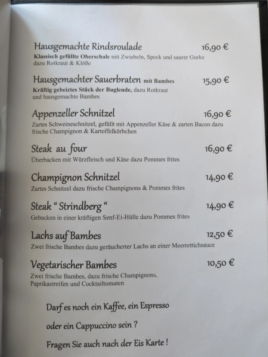 Speisekarte photo 2